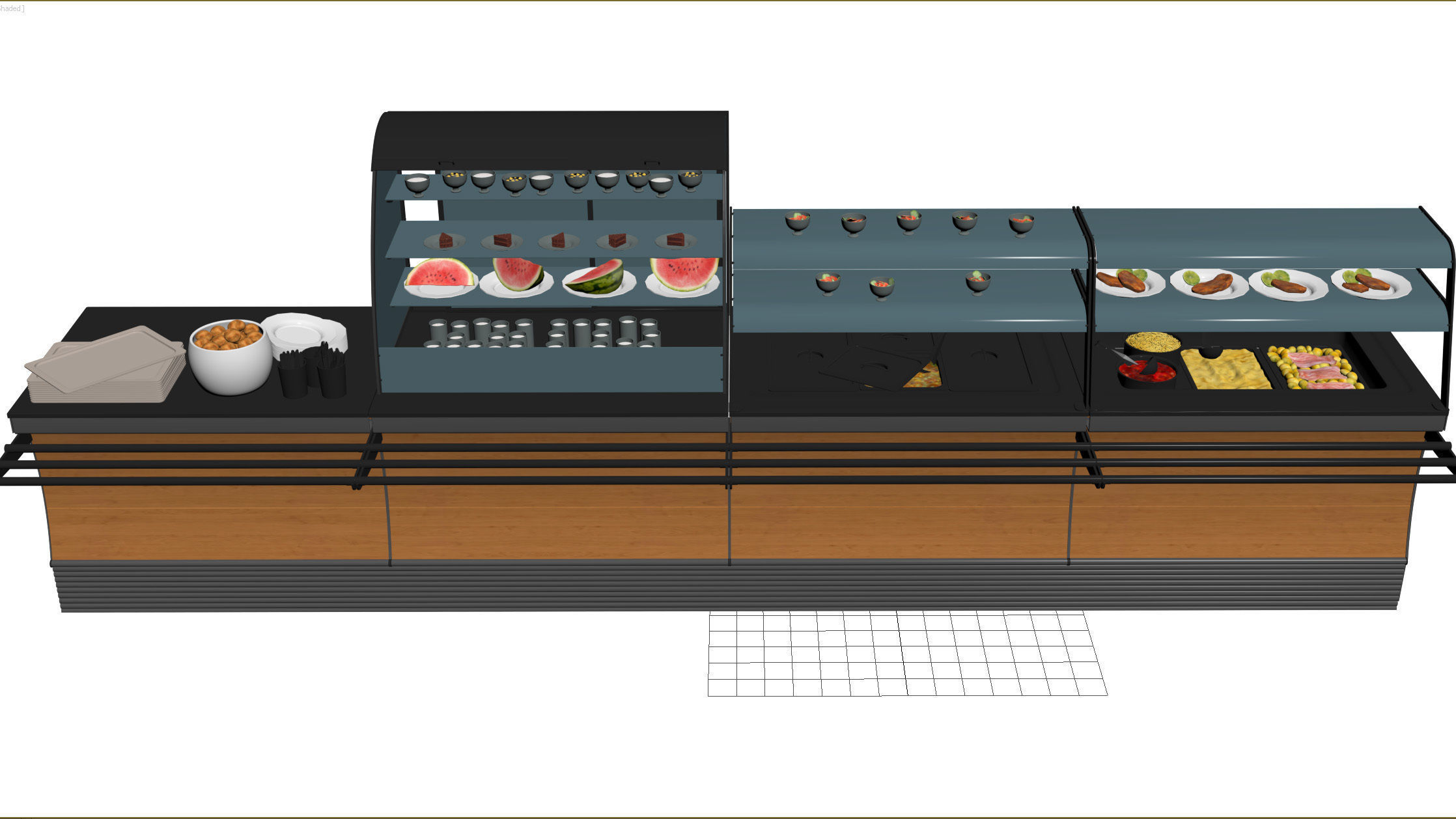 SIFA Lunch bar 3D model_16