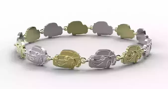 Gold bracelet for children 3D print model