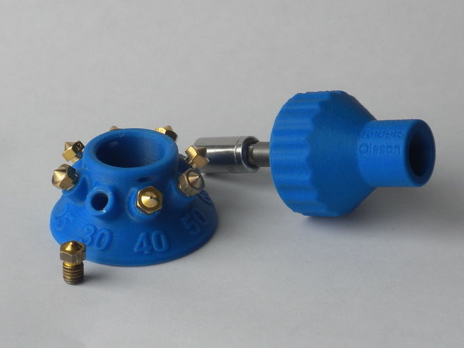 Organizer for nozzles with Olsson torque wrench holder Free 3D print model