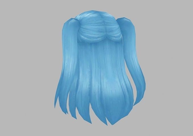 hair hair style short hair Low-poly 3D model_27