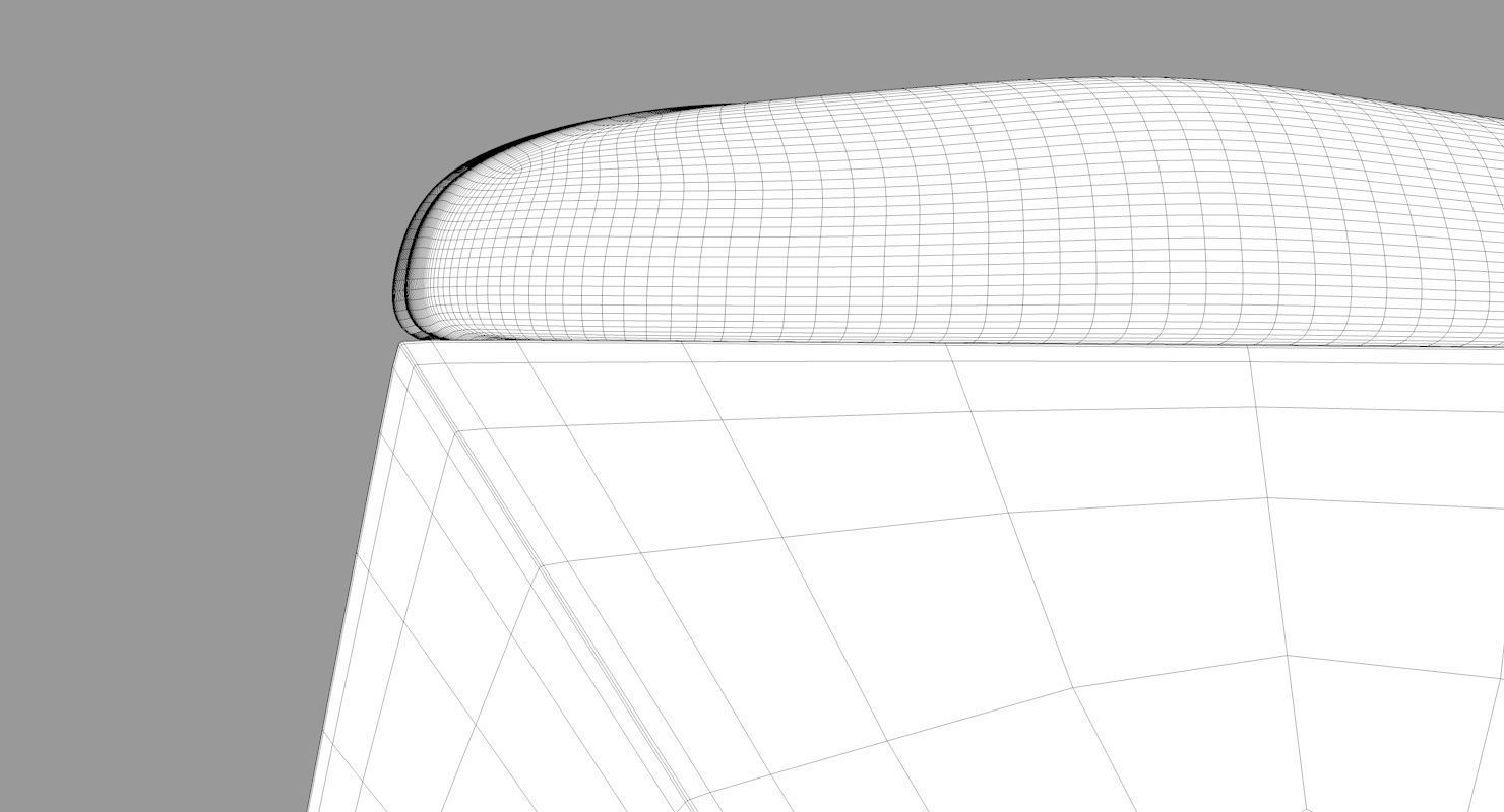 Hexagon Wood Ottoman-Chair 3D model_11