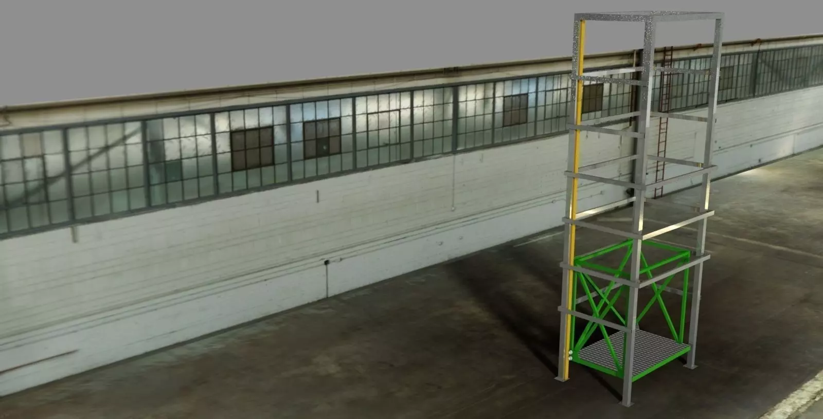 Cargo Lift Construction Free 3D model