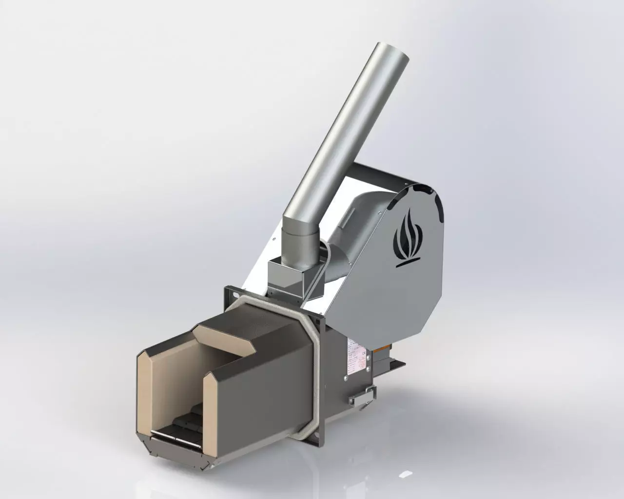 PELLET BURNER 3D model 3D model