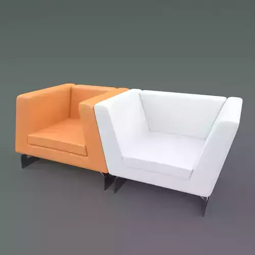Modern Lounge Chair Set 3D model Modern Lounge Chair Set 3D model