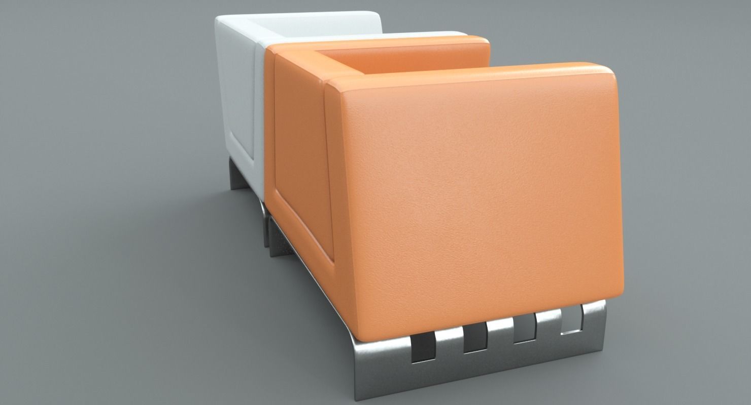 Modern Lounge Chair Set 3D model_7