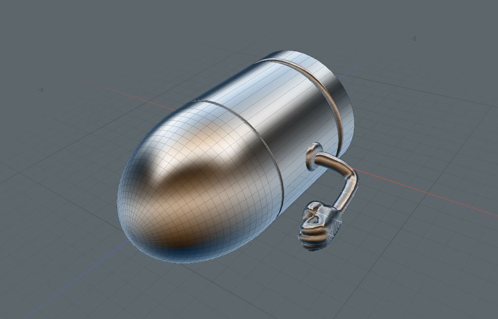 Super Mario  Bullet Bill Low-poly 3D model_6