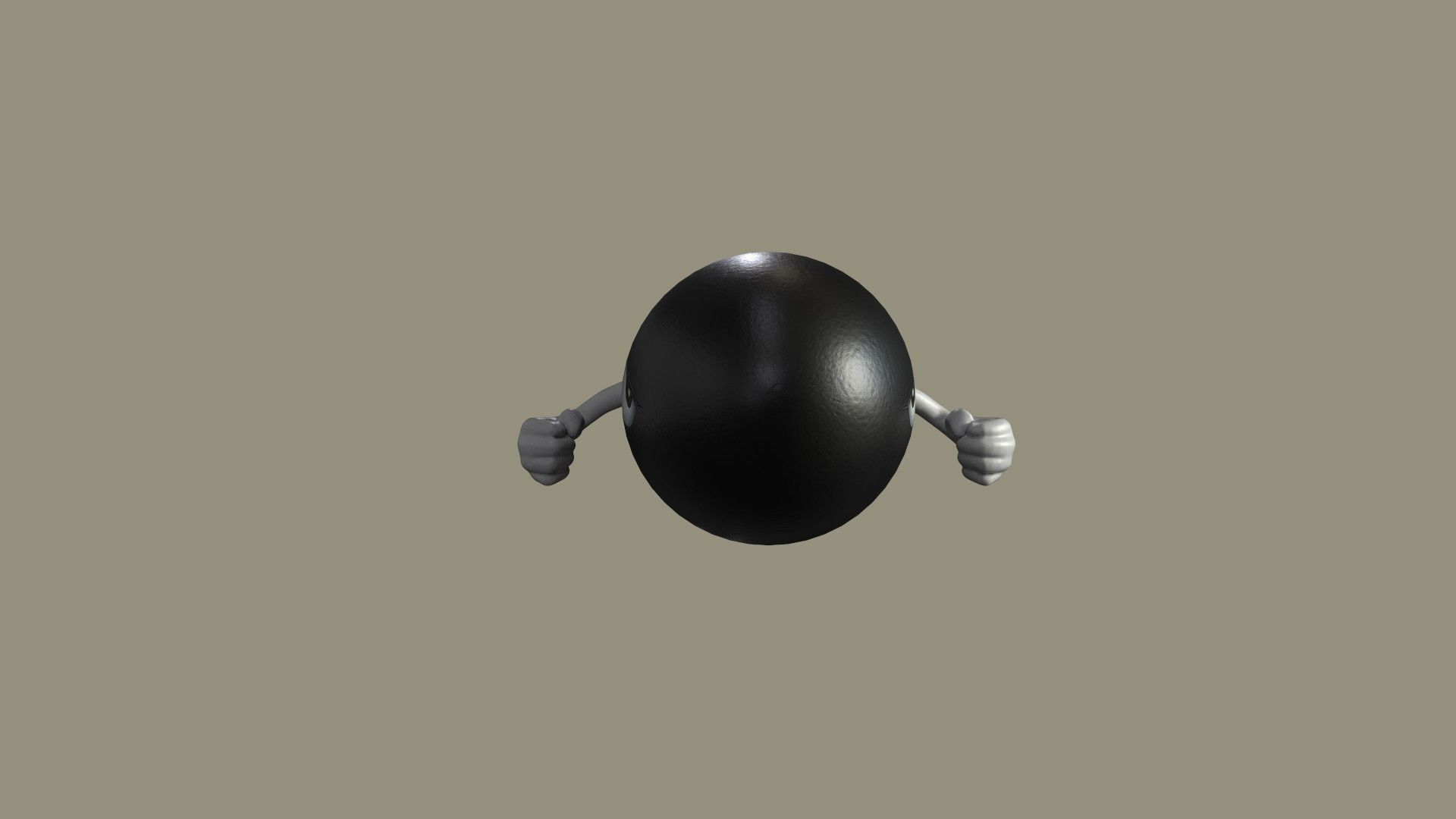 Super Mario  Bullet Bill Low-poly 3D model_5