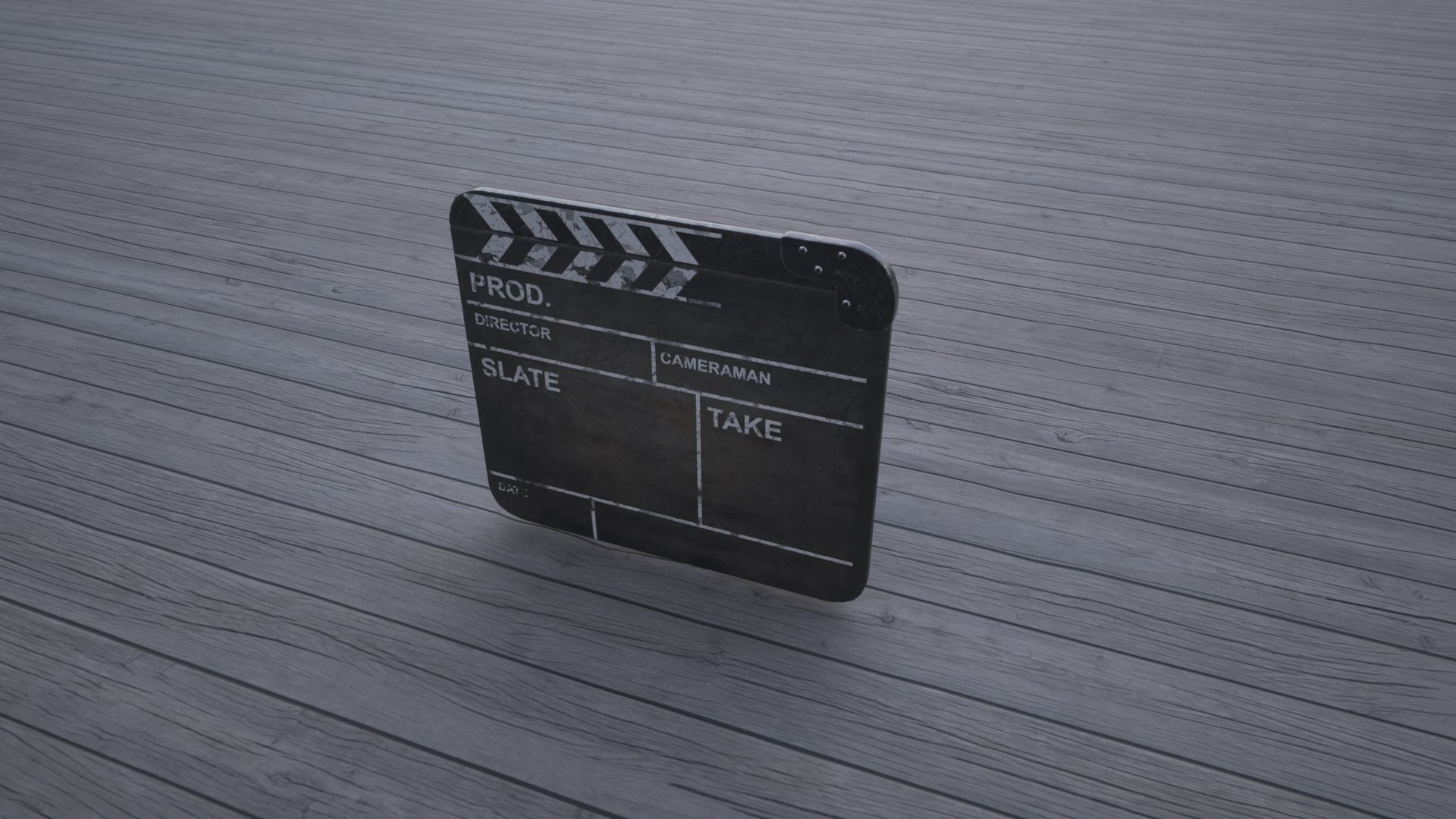 Movie Slate 3D model_6