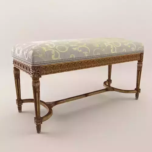 Neoclassical stool - Around 1880 3D model