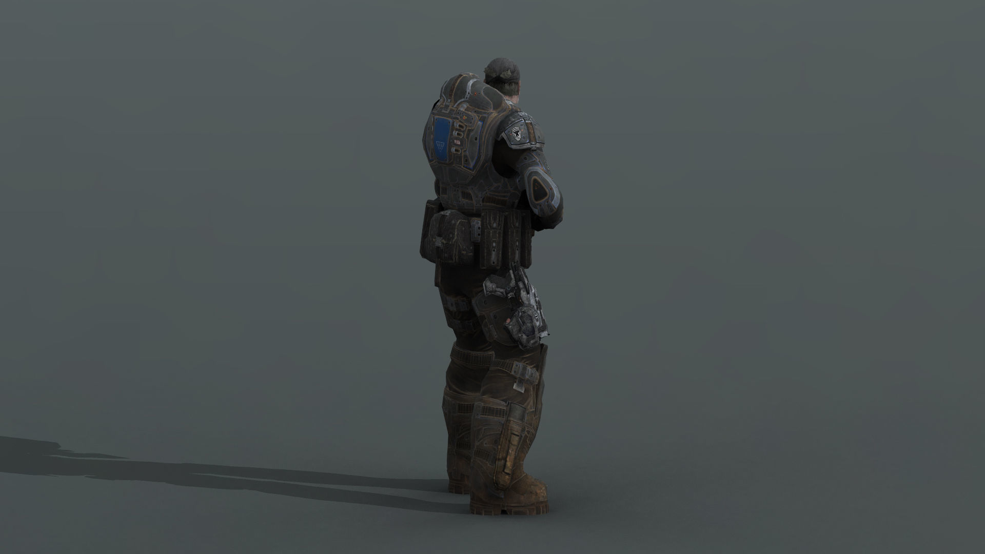 Gears Of War Player Low-poly 3D model_2