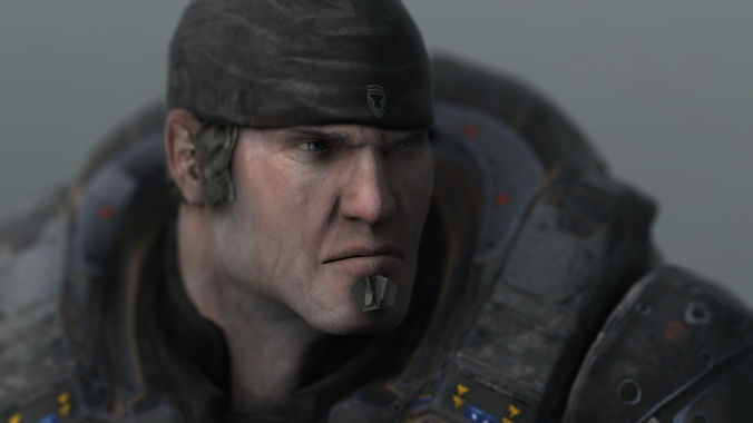 Gears Of War Player Low-poly 3D model