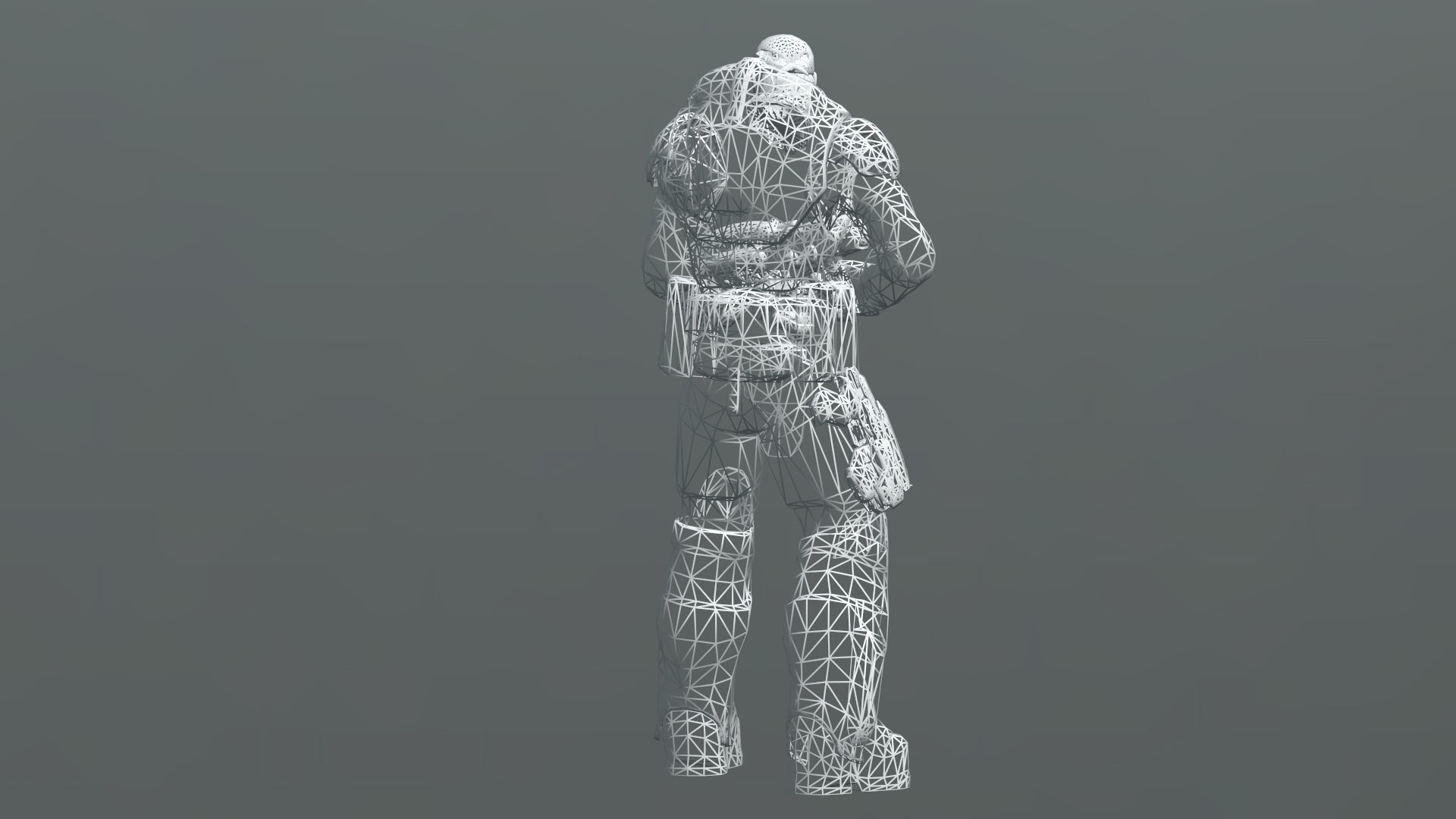 Gears Of War Player Low-poly 3D model_12