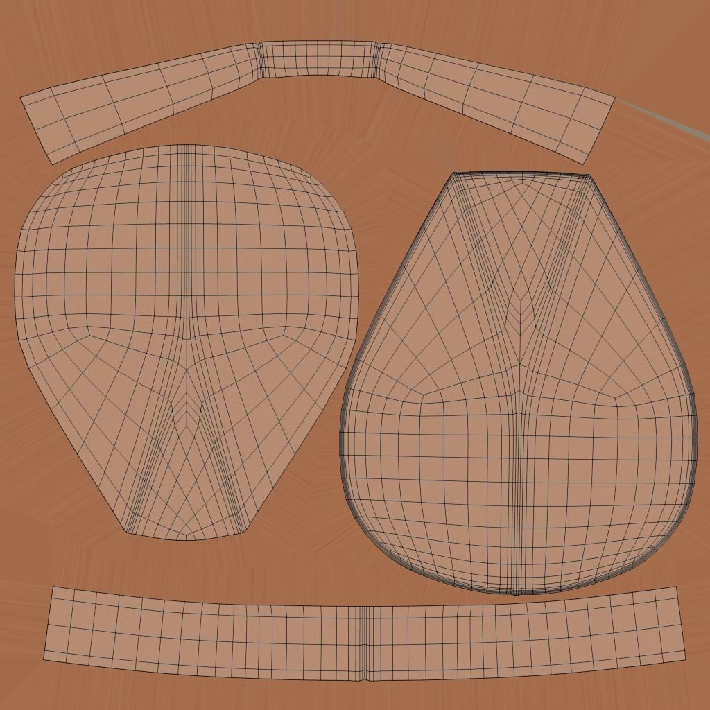 Modern Minimalistic Octa Stool Low-poly 3D model_12