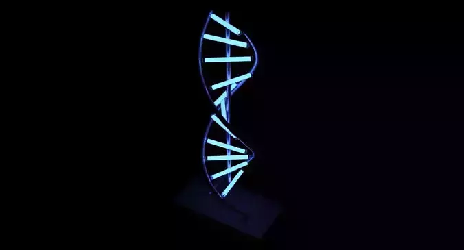 LED DNA Lamp 3D model