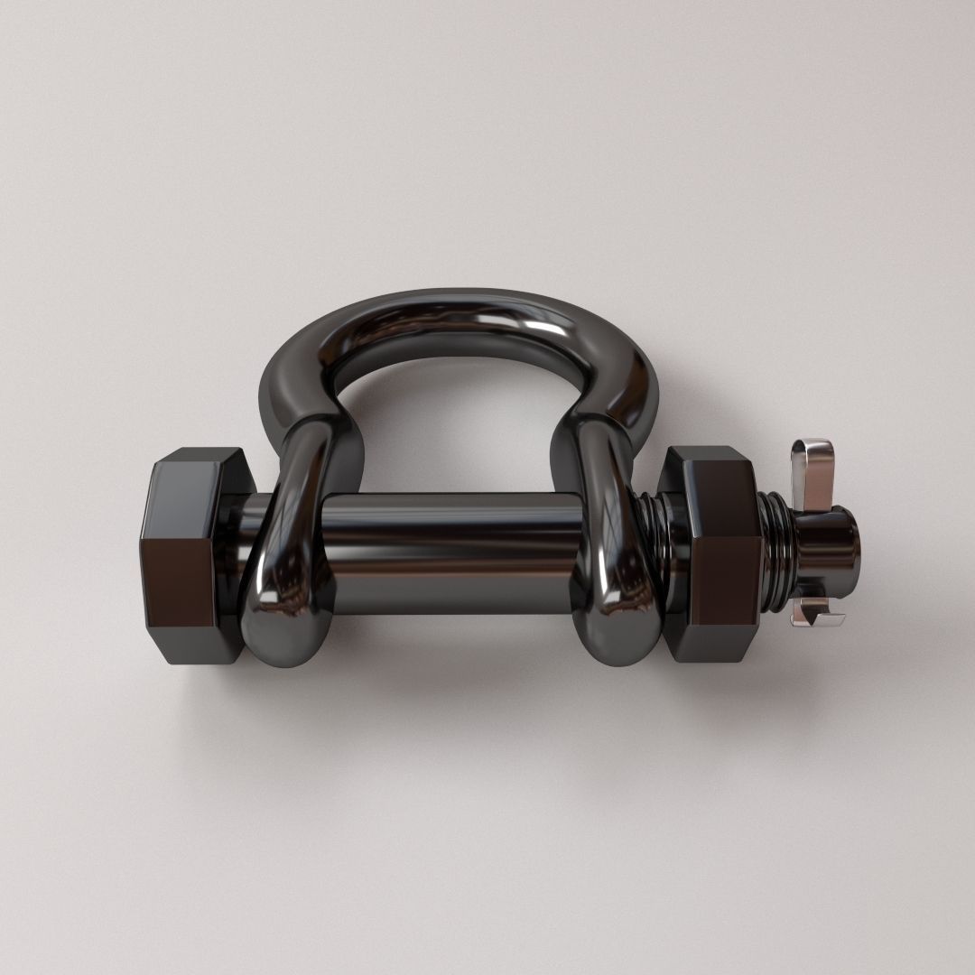 Anchor Shackle 3D Model .3ds .fbx .blend .dae