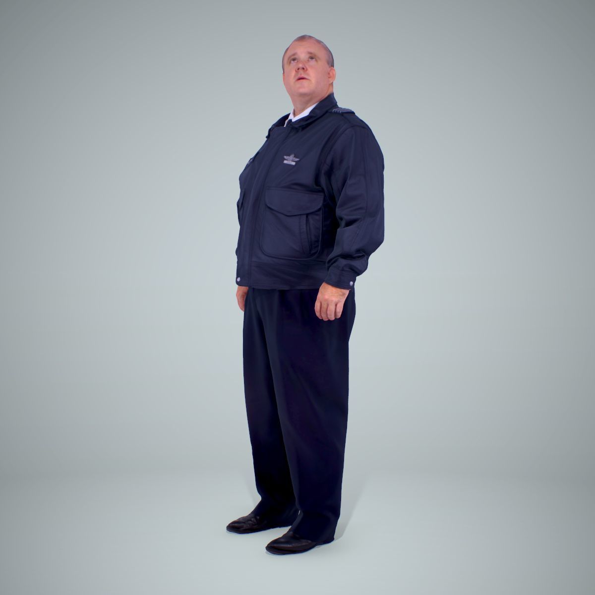TSA Officer Man WMan0201-HD2-O02P02-S 3D model_2