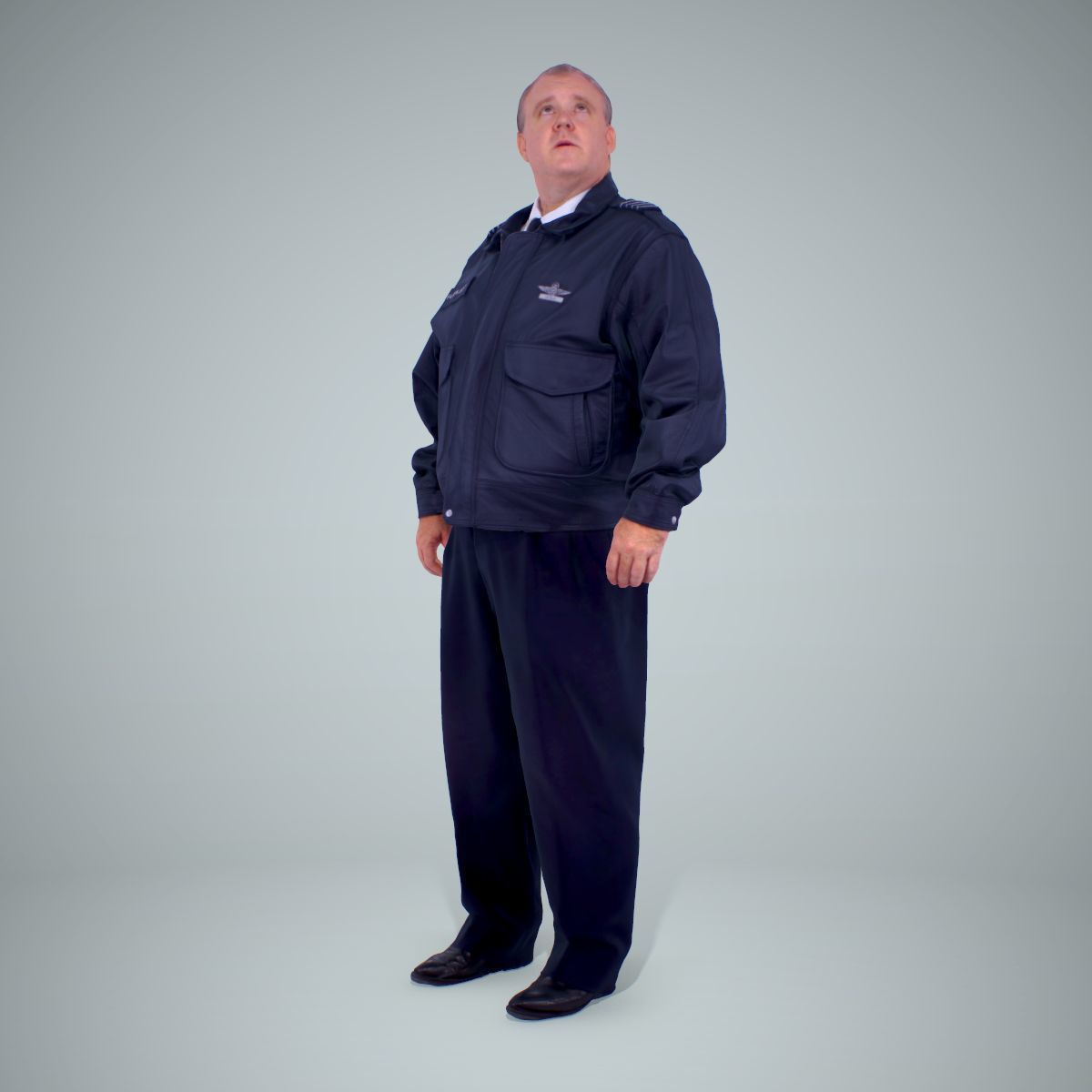 TSA Officer Man WMan0201-HD2-O02P02-S 3D model_1