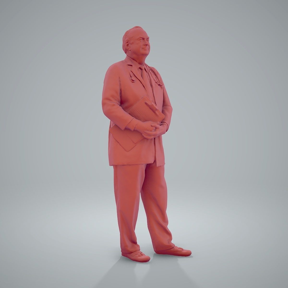 Male Old Doctor with Uniform WMan0200-HD2-O01P01-S 3D model_68