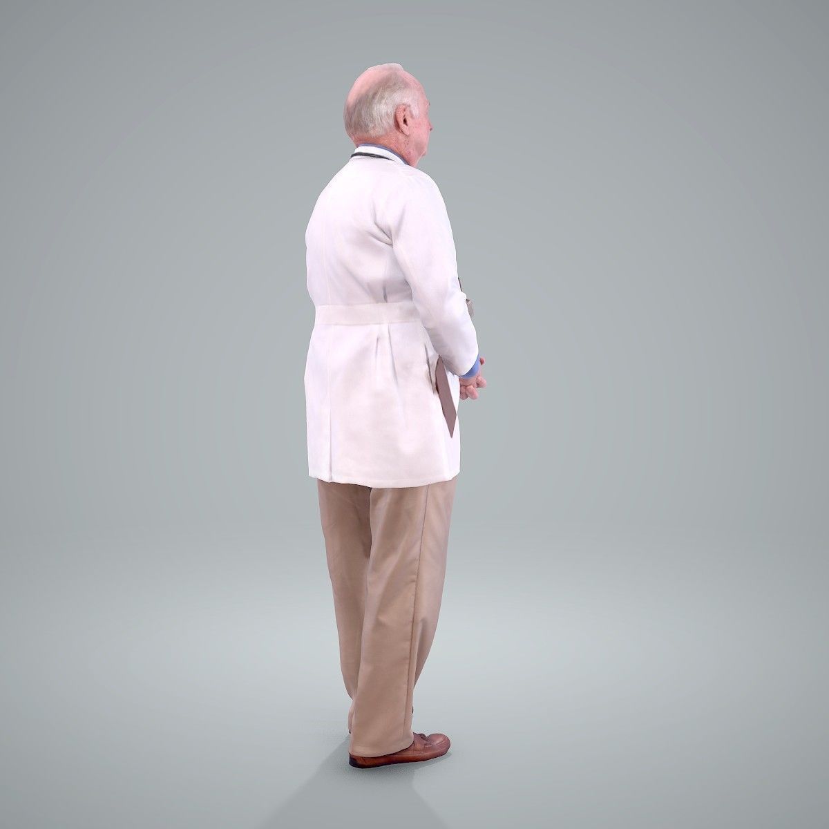 Male Old Doctor with Uniform WMan0200-HD2-O01P01-S 3D model_25