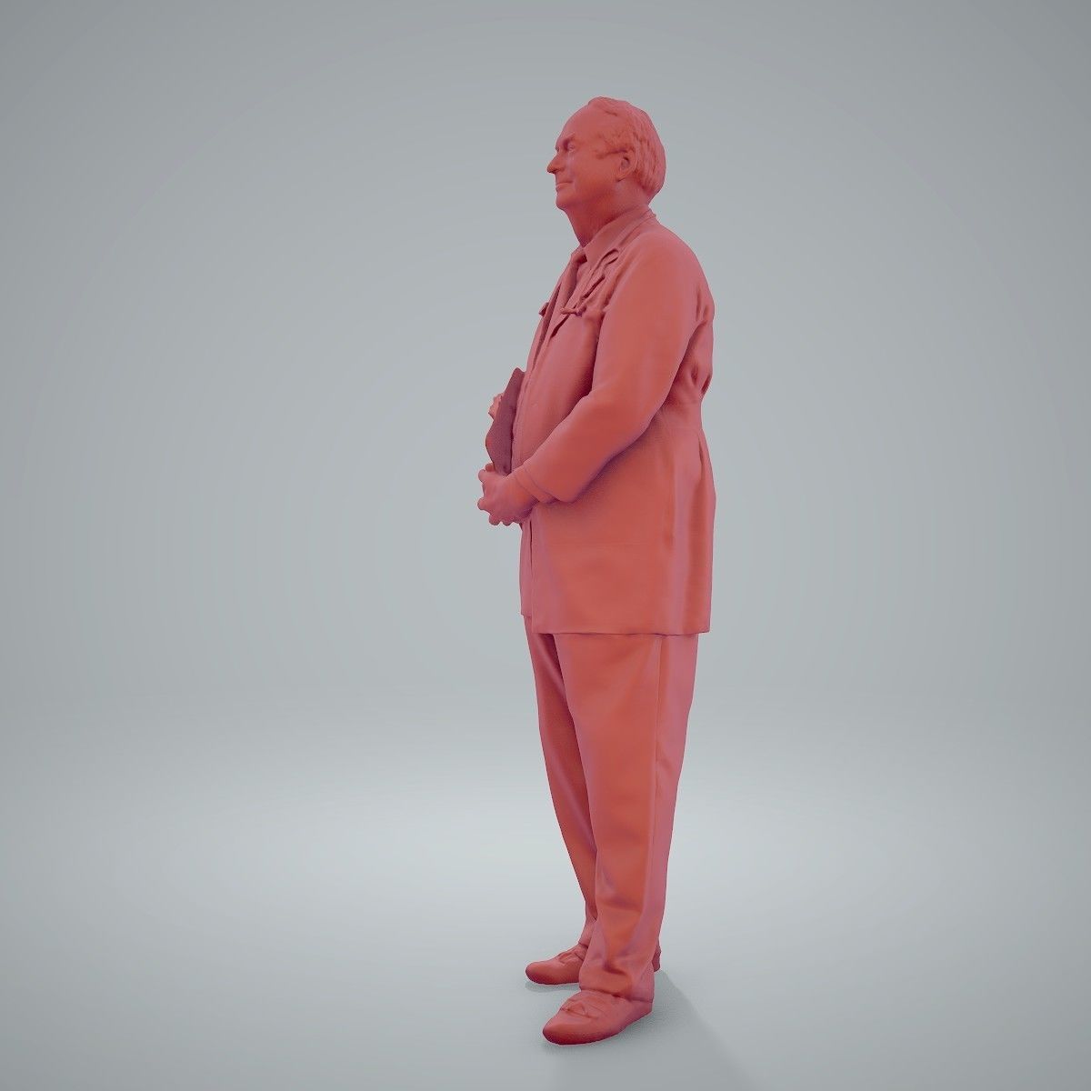 Male Old Doctor with Uniform WMan0200-HD2-O01P01-S 3D model_43