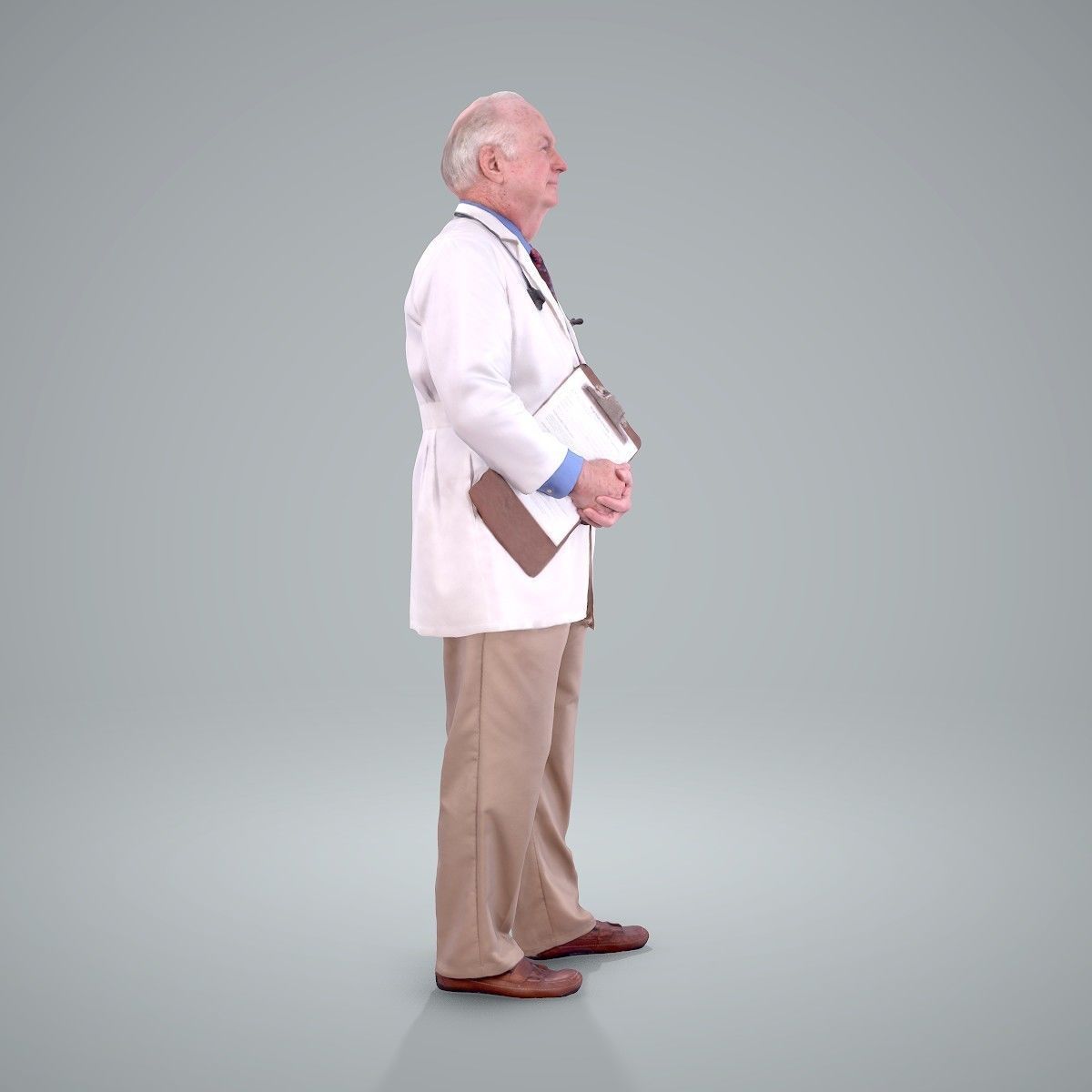 Male Old Doctor with Uniform WMan0200-HD2-O01P01-S 3D model_29