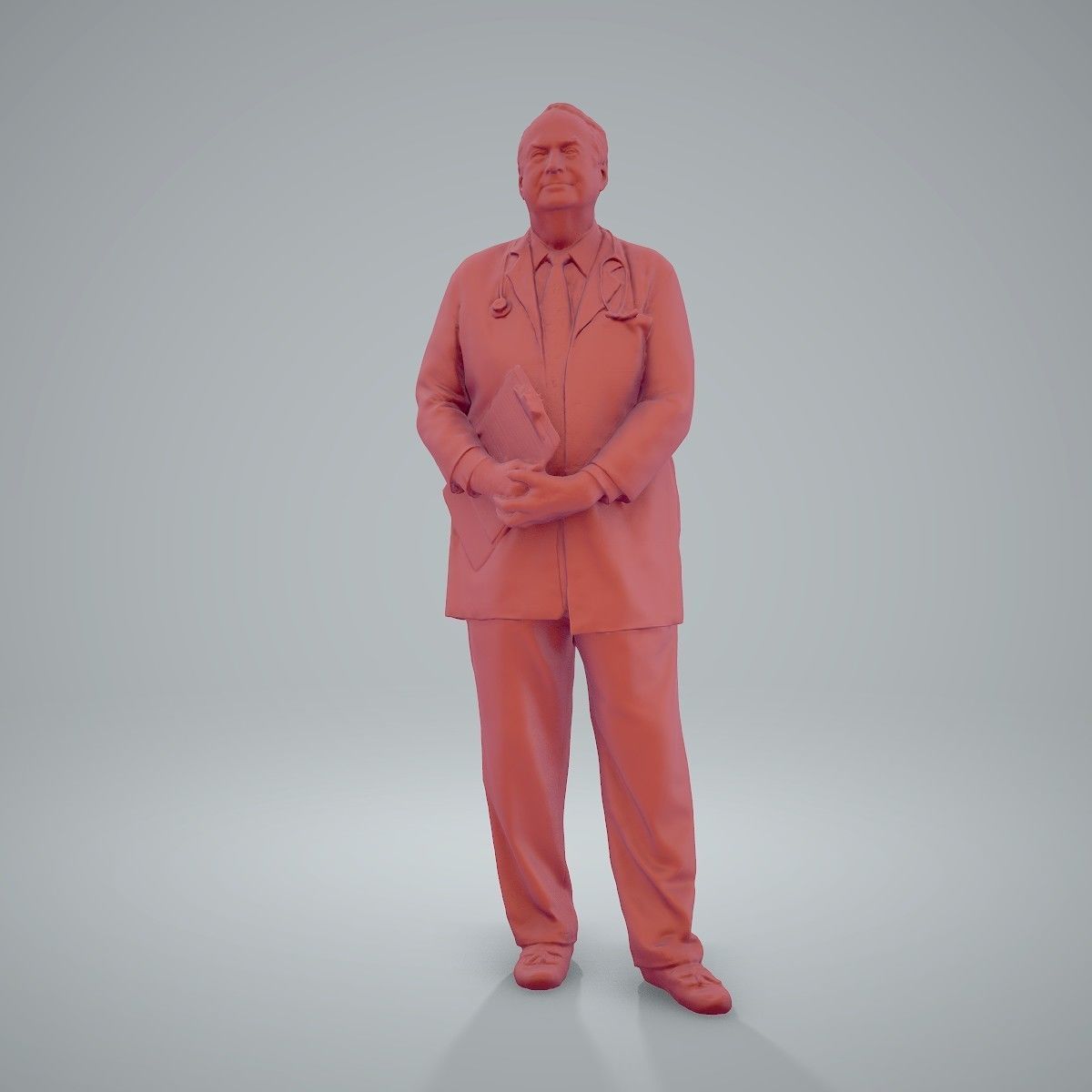 Male Old Doctor with Uniform WMan0200-HD2-O01P01-S 3D model_37