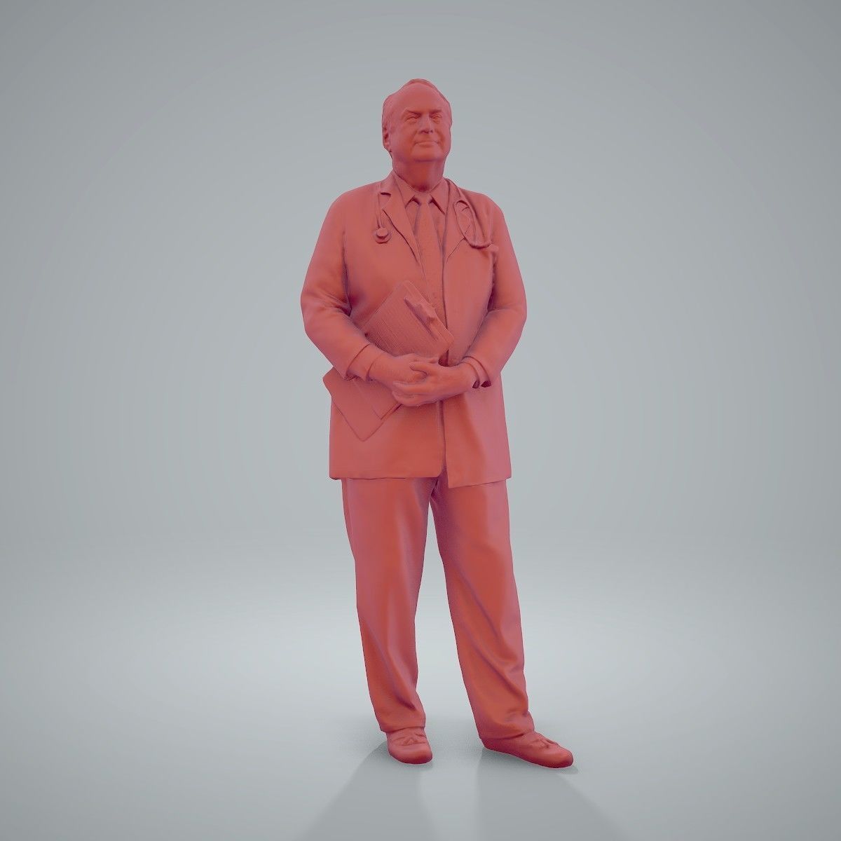 Male Old Doctor with Uniform WMan0200-HD2-O01P01-S 3D model_71