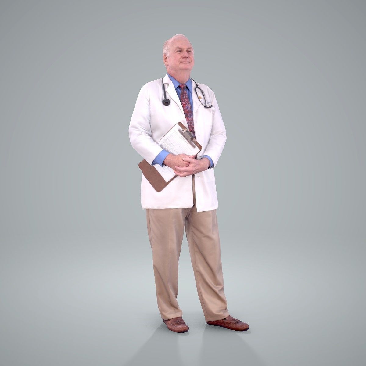 Male Old Doctor with Uniform WMan0200-HD2-O01P01-S 3D model_35