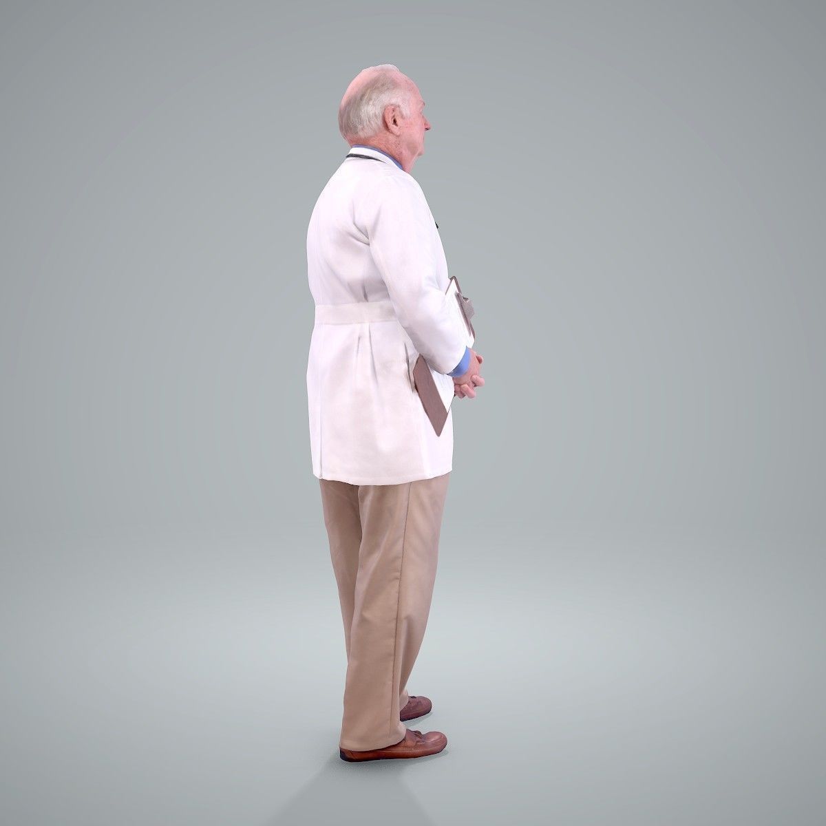 Male Old Doctor with Uniform WMan0200-HD2-O01P01-S 3D model_26