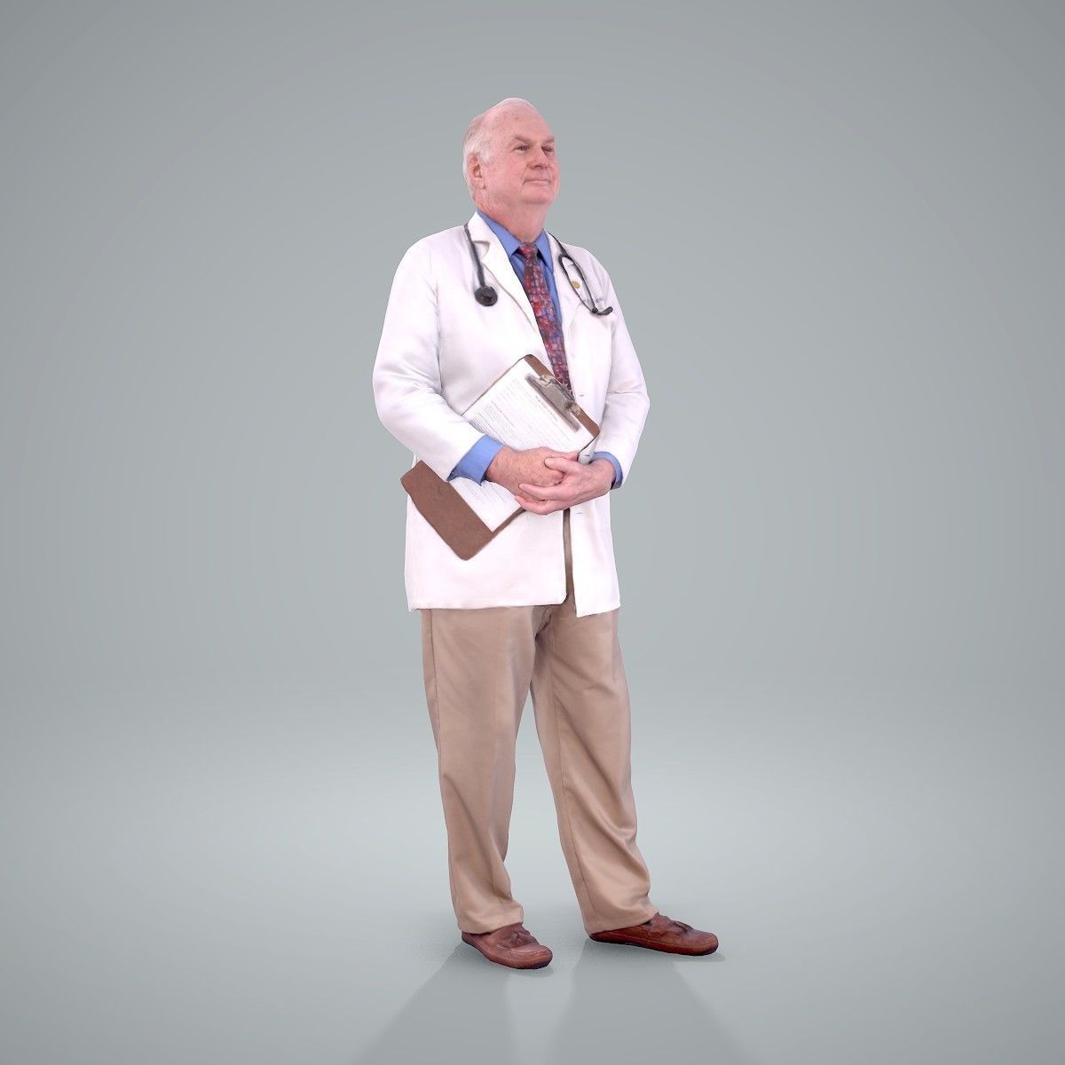 Male Old Doctor with Uniform WMan0200-HD2-O01P01-S 3D model_34