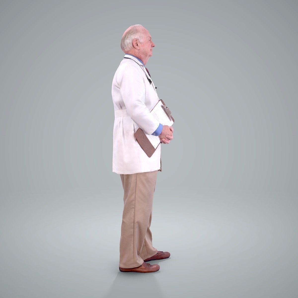 Male Old Doctor with Uniform WMan0200-HD2-O01P01-S 3D model_28