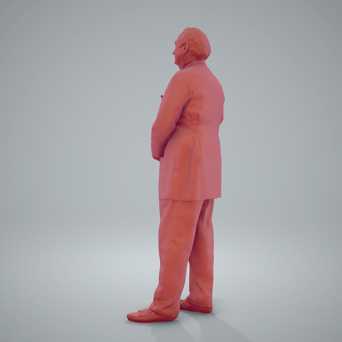 Male Old Doctor with Uniform WMan0200-HD2-O01P01-S 3D model_48