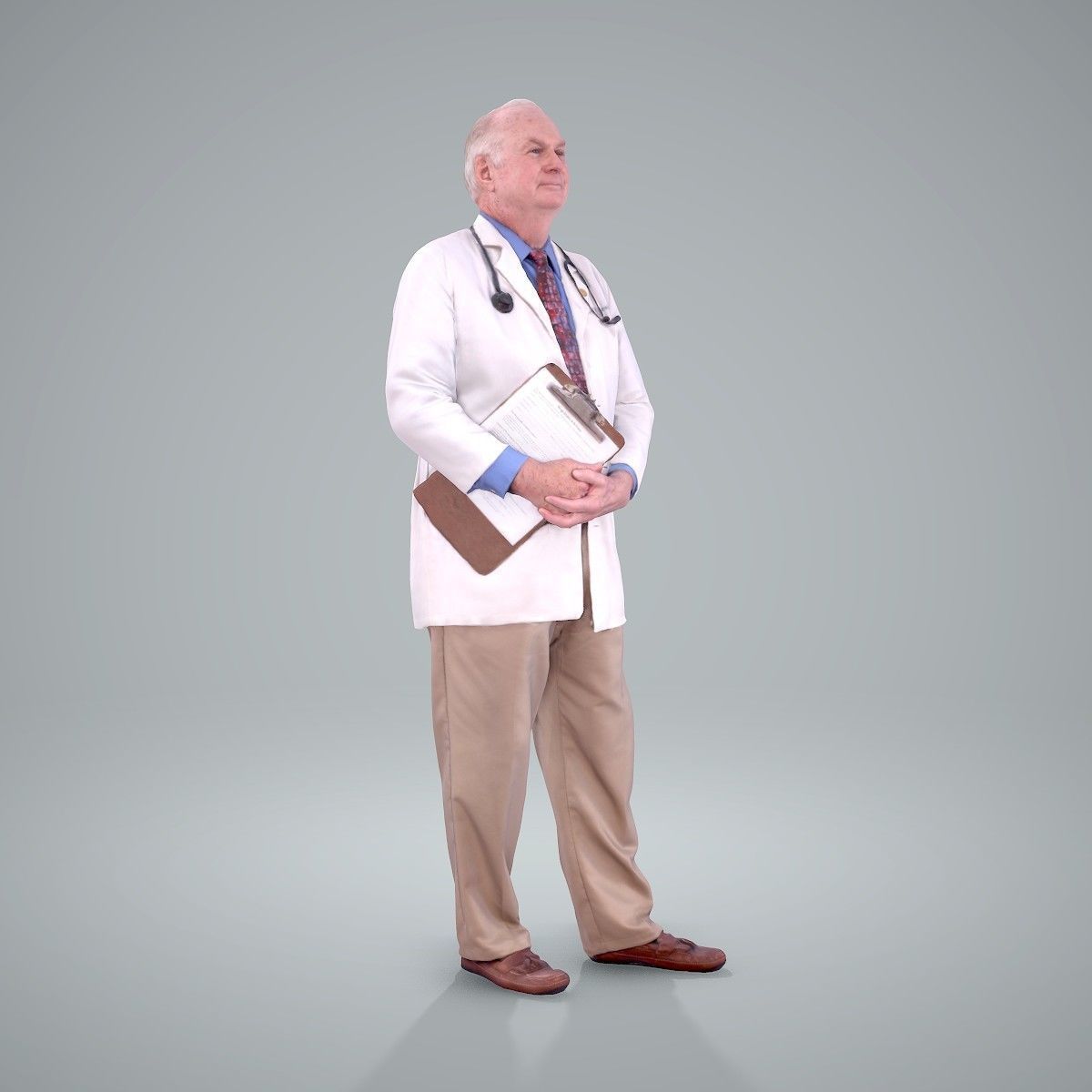 Male Old Doctor with Uniform WMan0200-HD2-O01P01-S 3D model_33