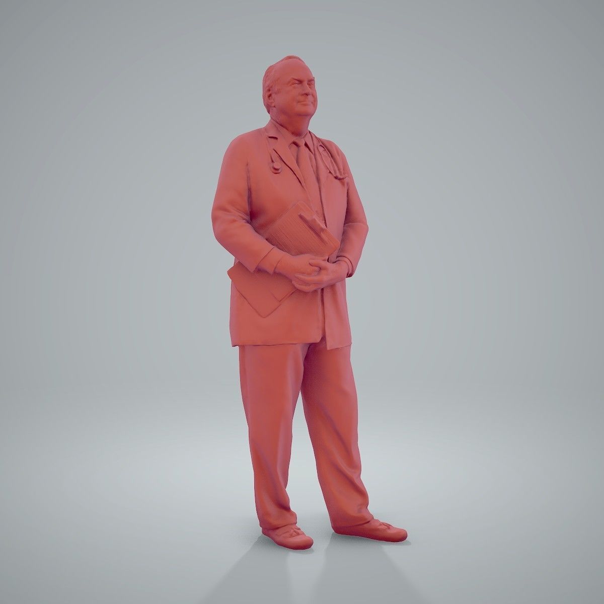 Male Old Doctor with Uniform WMan0200-HD2-O01P01-S 3D model_69