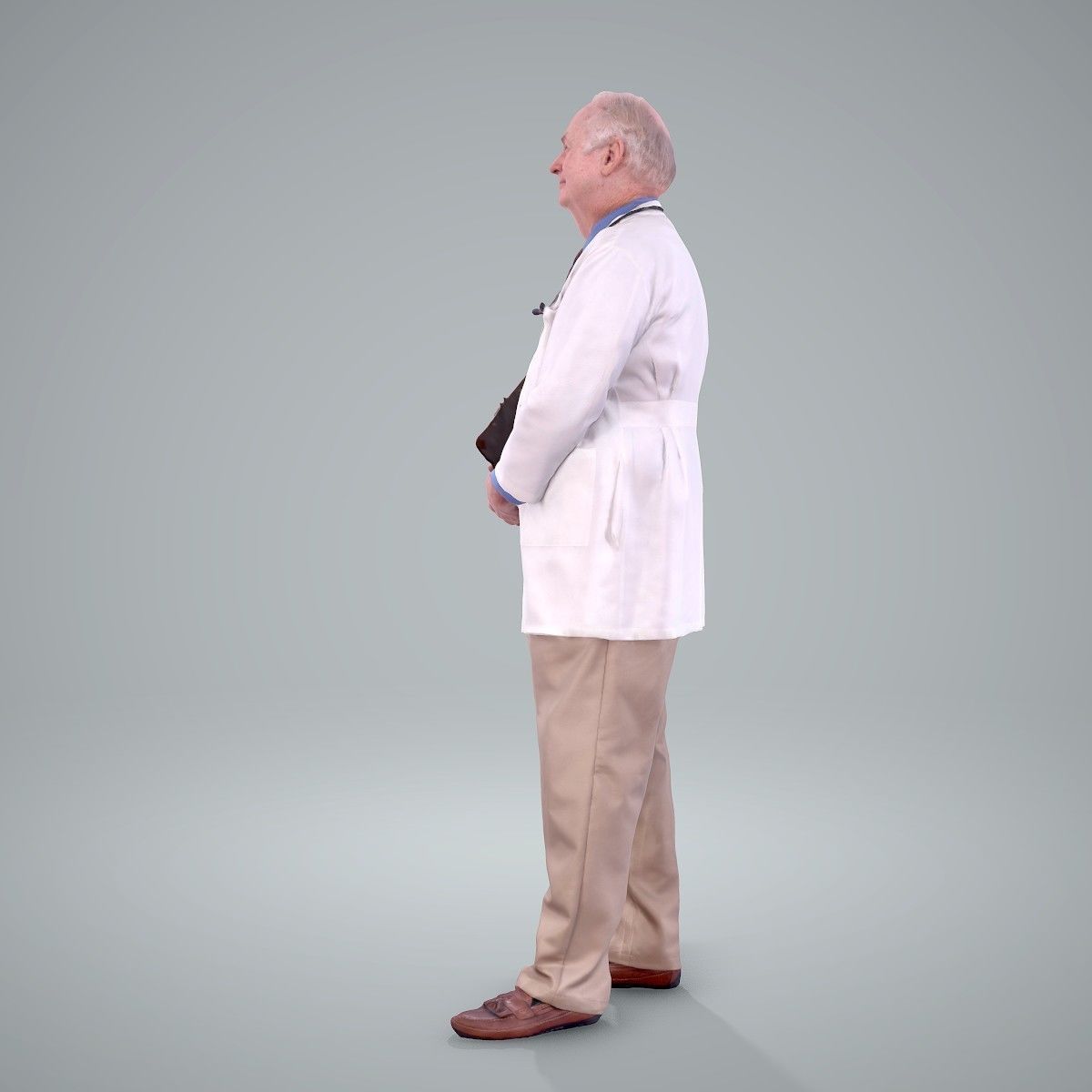 Male Old Doctor with Uniform WMan0200-HD2-O01P01-S 3D model_11