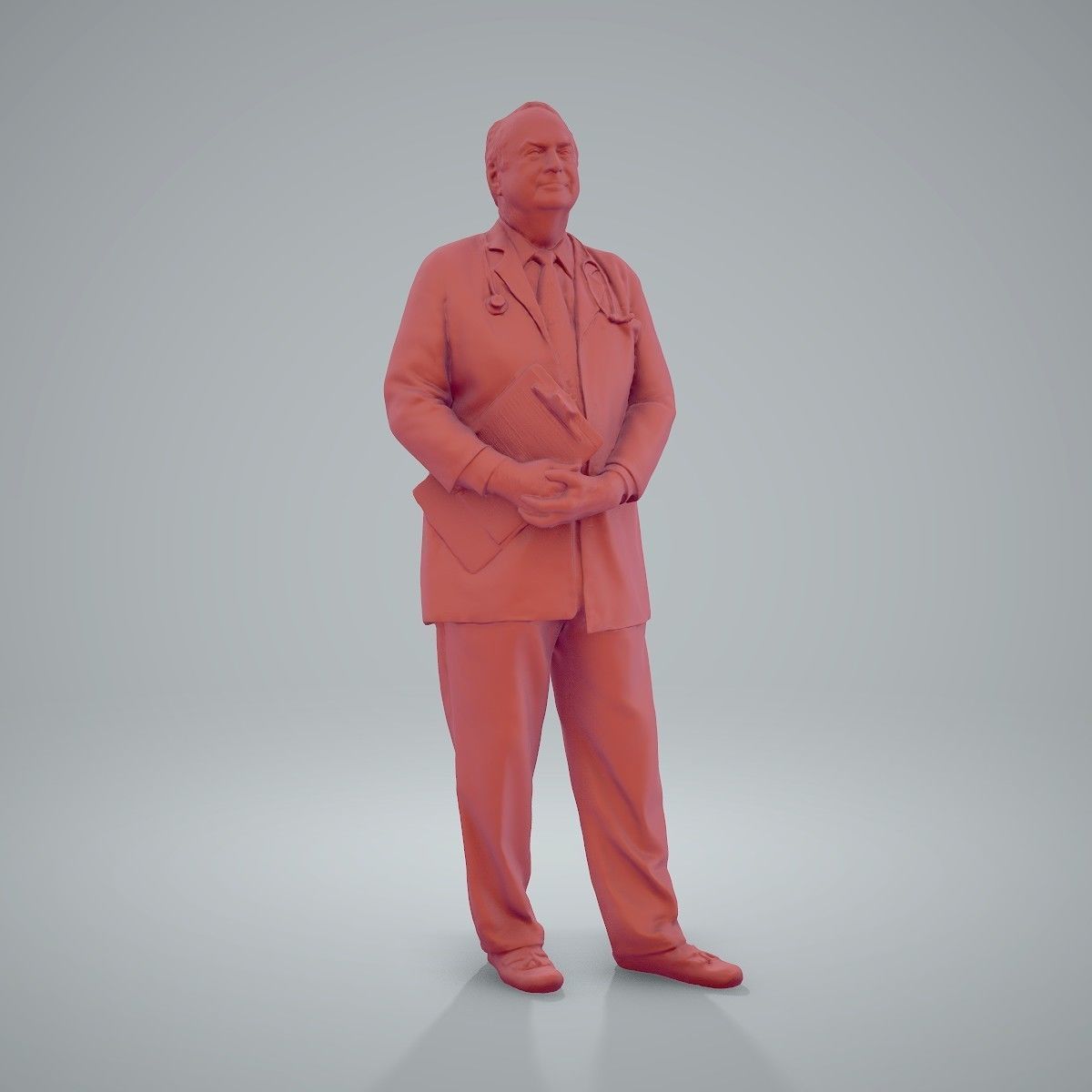 Male Old Doctor with Uniform WMan0200-HD2-O01P01-S 3D model_70