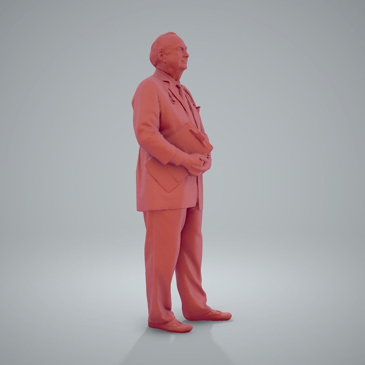 Male Old Doctor with Uniform WMan0200-HD2-O01P01-S 3D model_66