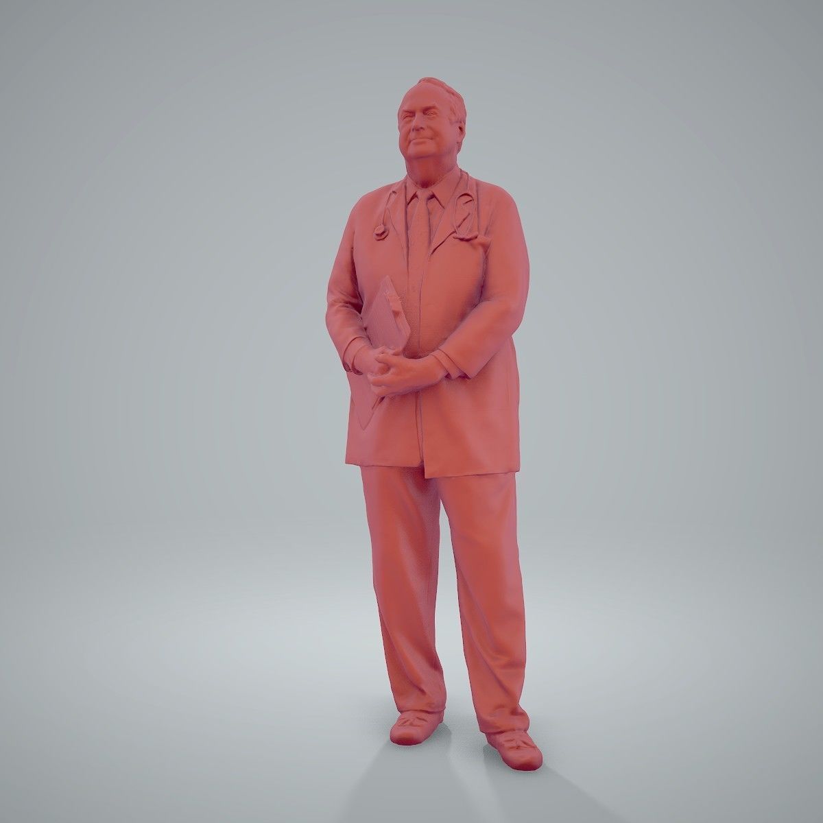 Male Old Doctor with Uniform WMan0200-HD2-O01P01-S 3D model_38