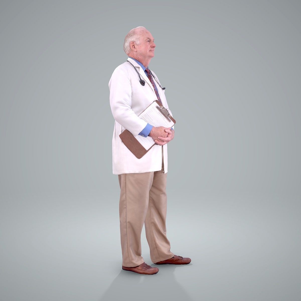 Male Old Doctor with Uniform WMan0200-HD2-O01P01-S 3D model_31