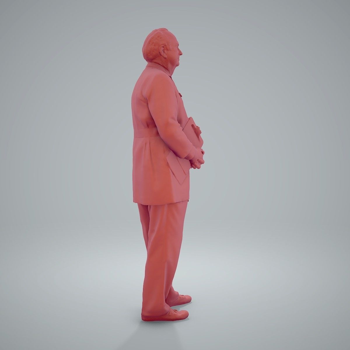 Male Old Doctor with Uniform WMan0200-HD2-O01P01-S 3D model_62