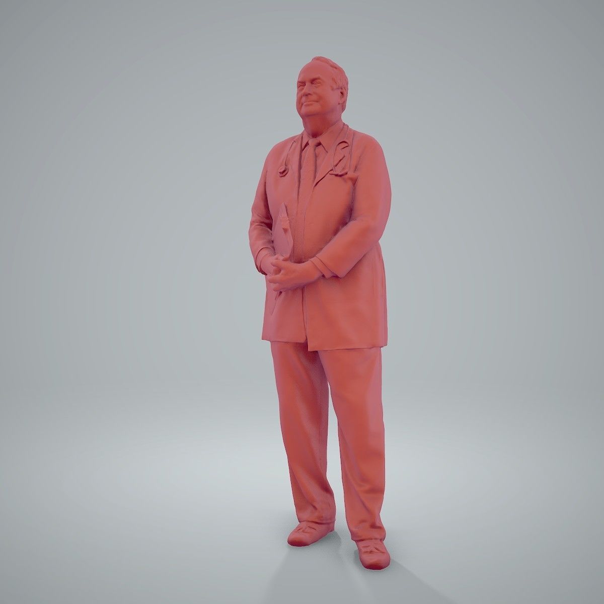 Male Old Doctor with Uniform WMan0200-HD2-O01P01-S 3D model_39