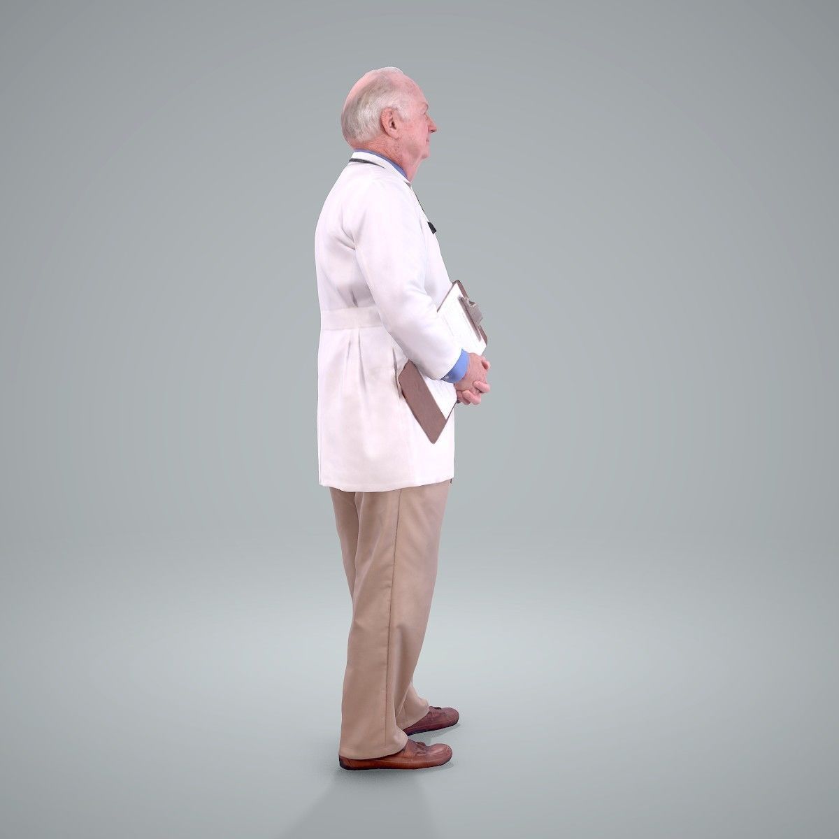 Male Old Doctor with Uniform WMan0200-HD2-O01P01-S 3D model_27
