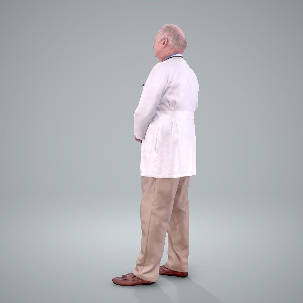 Male Old Doctor with Uniform WMan0200-HD2-O01P01-S 3D model_13