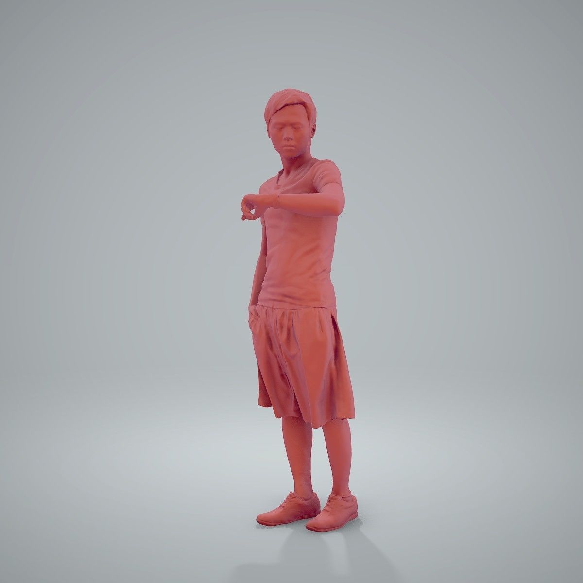 Man Looking at His Watch SMan0212-HD2-O01P01-S 3D model_37