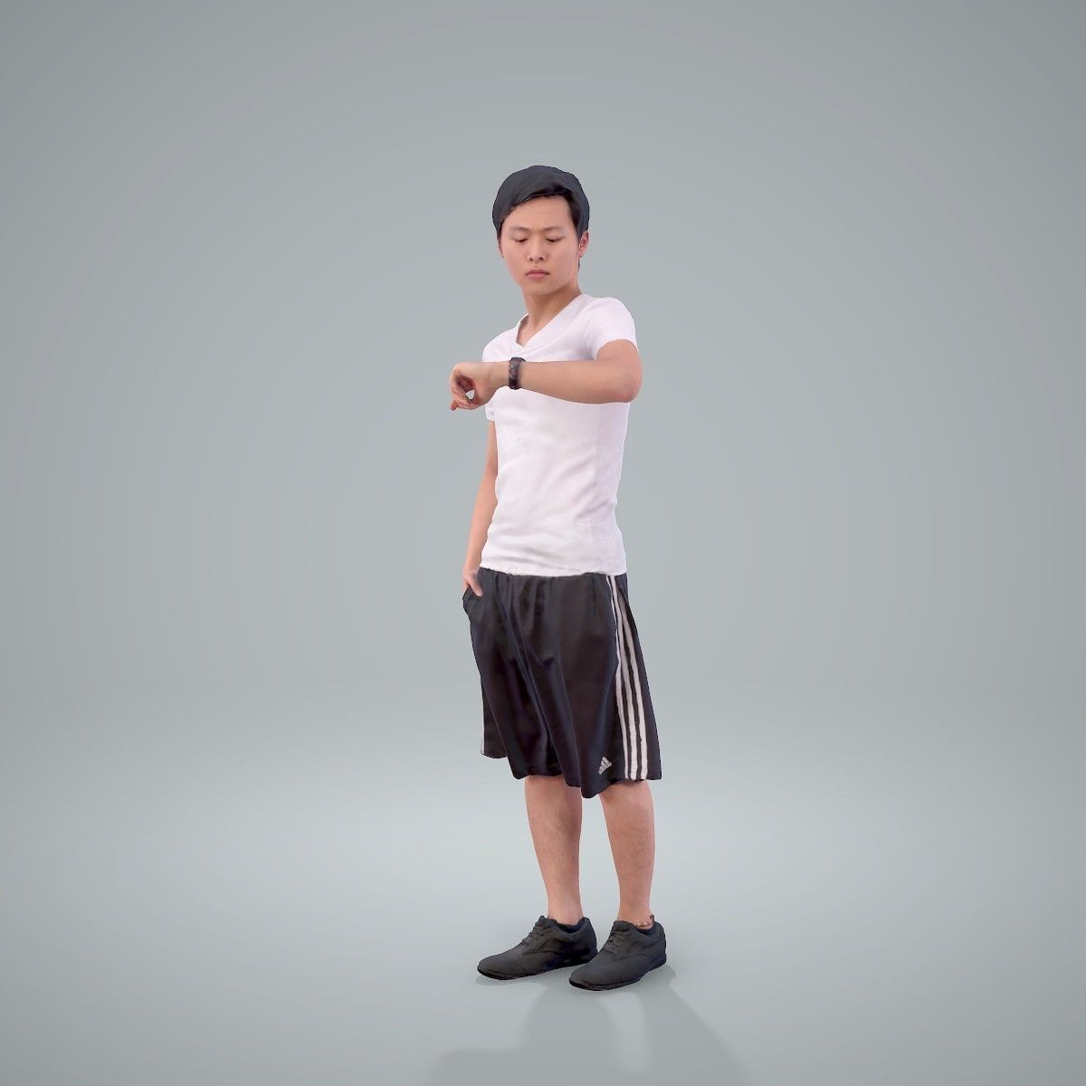 Man Looking at His Watch SMan0212-HD2-O01P01-S 3D model_2