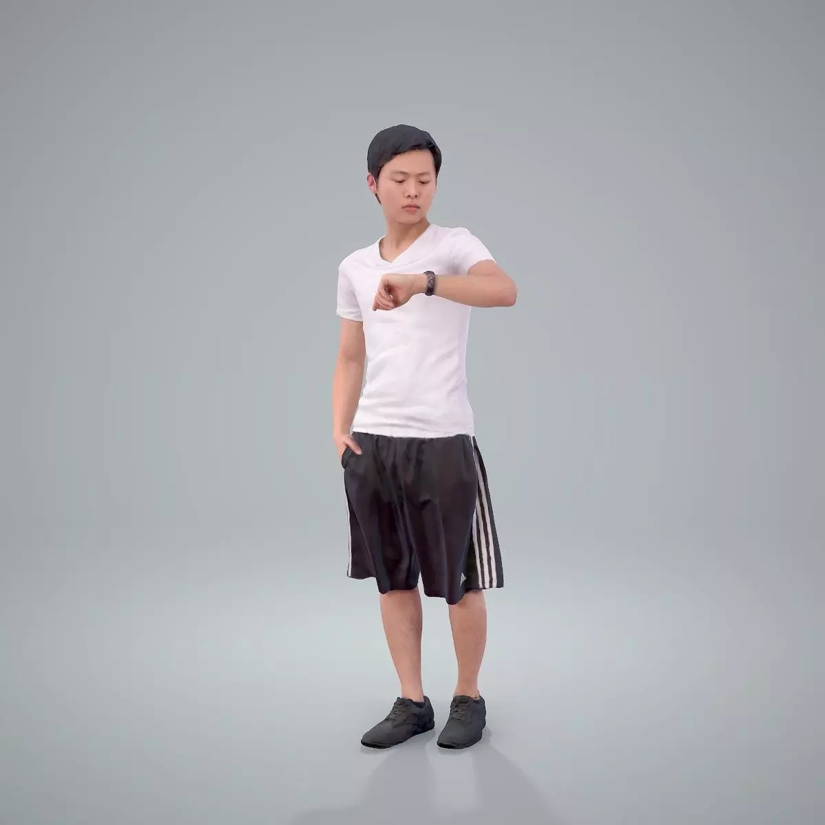 Man Looking at His Watch SMan0212-HD2-O01P01-S 3D model_0