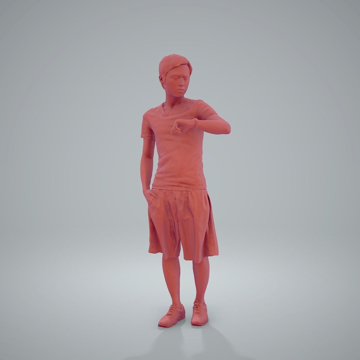 Man Looking at His Watch SMan0212-HD2-O01P01-S 3D model_70