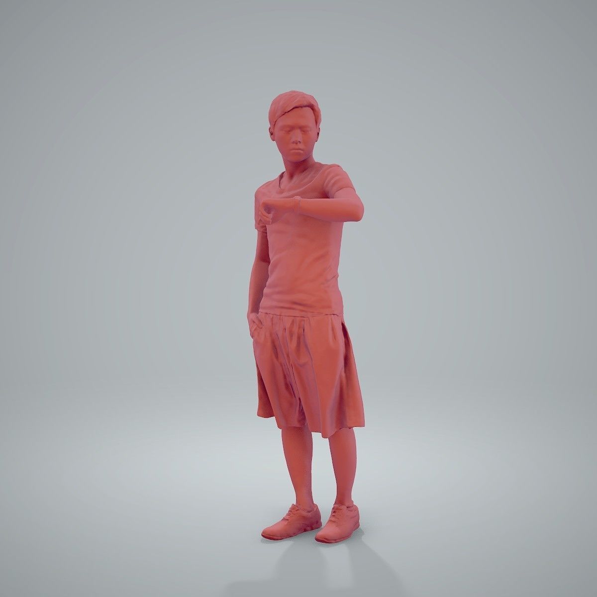 Man Looking at His Watch SMan0212-HD2-O01P01-S 3D model_36