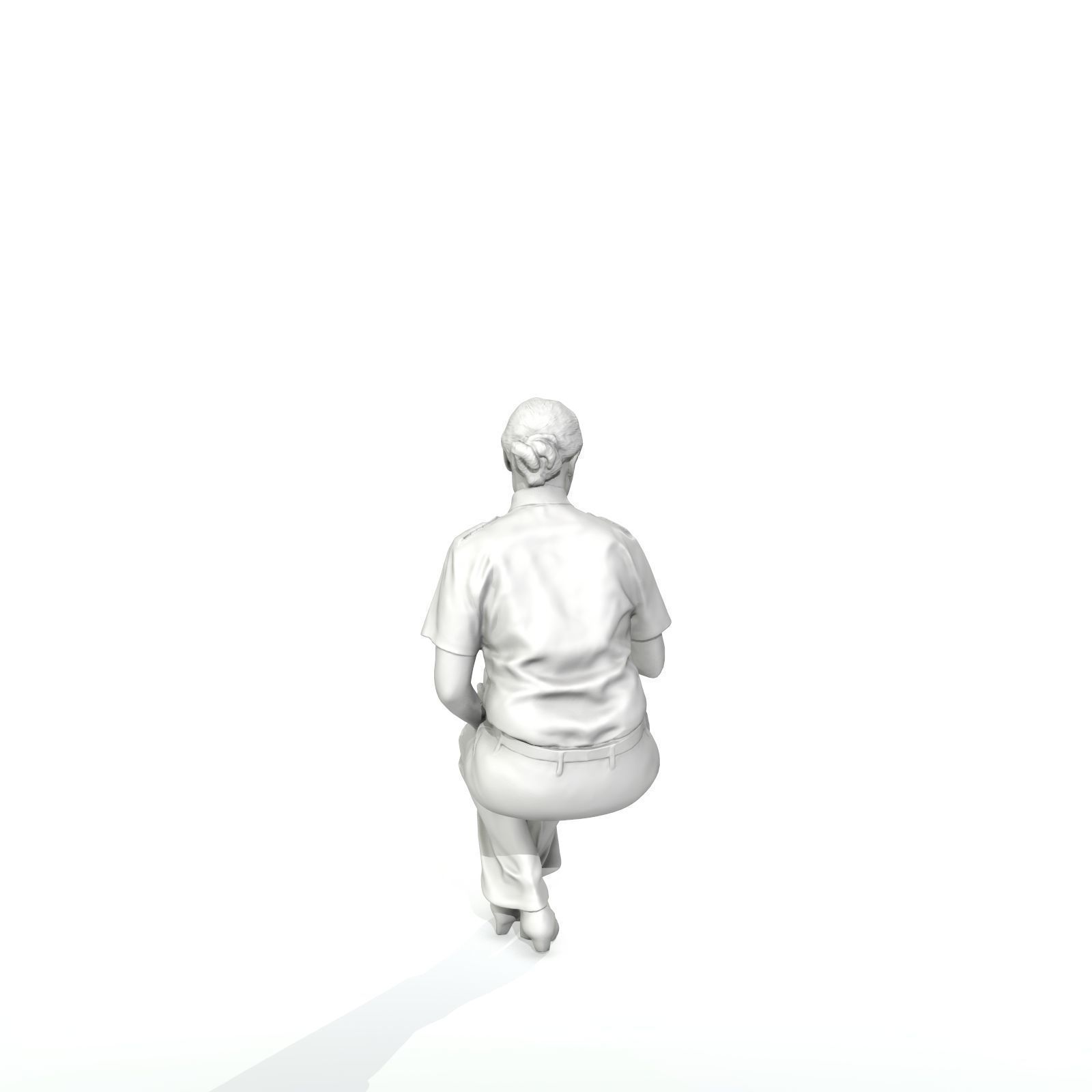 Sitting Woman with Uniform Holding Phone CWom0220-HD2-O02P01-S 3D model_51