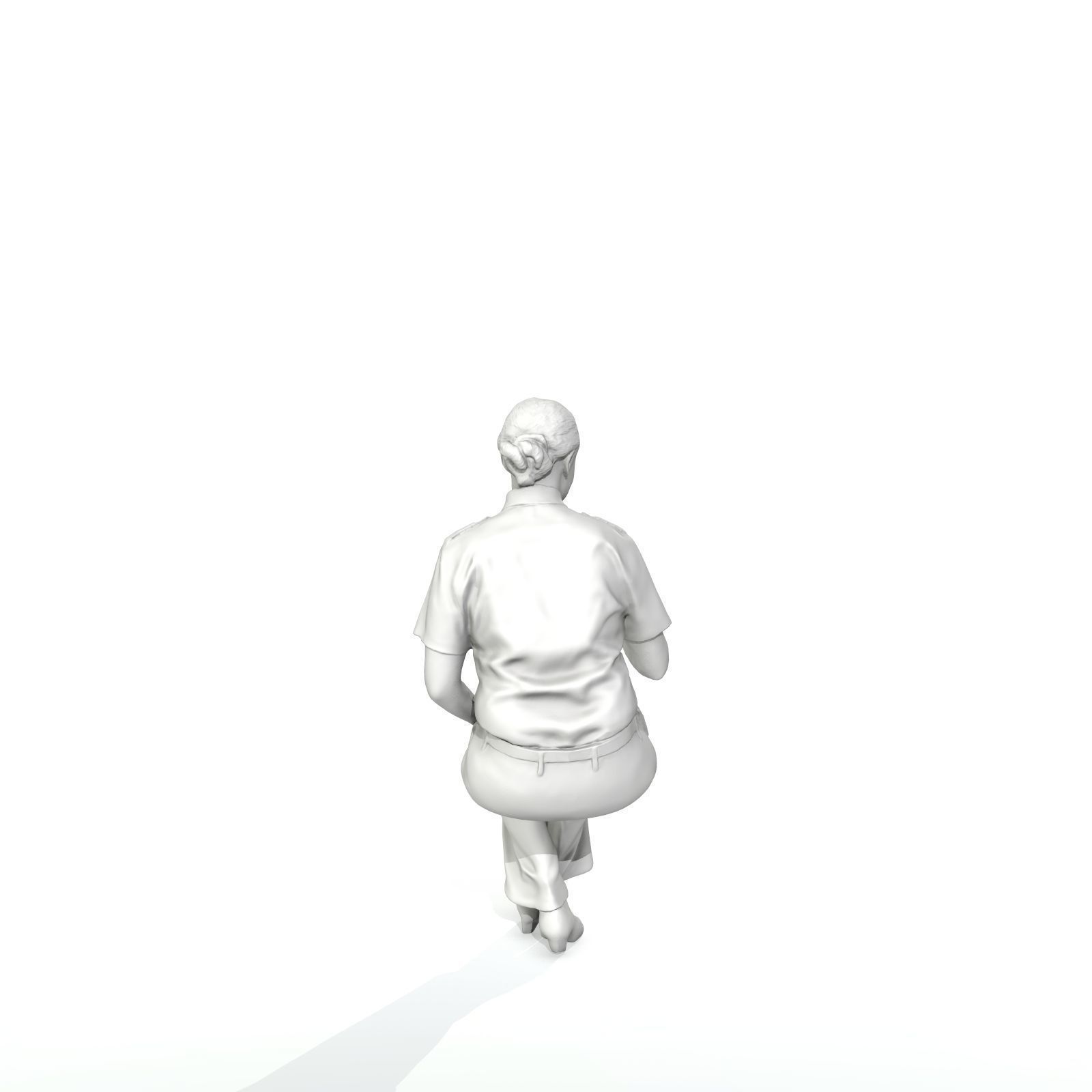 Sitting Woman with Uniform Holding Phone CWom0220-HD2-O02P01-S 3D model_50